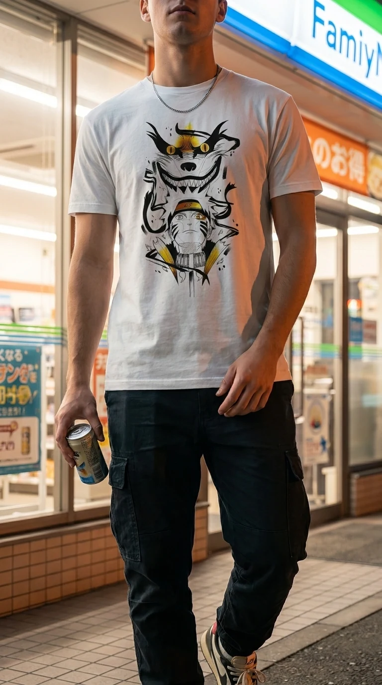 Camiseta Arte Naruto — vista 2 de 2
