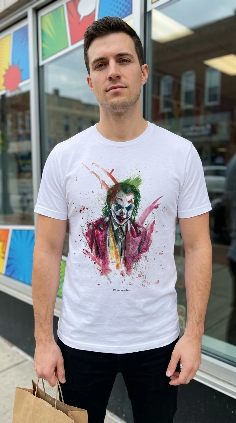 Camiseta artística Joker — vista 2 de 2