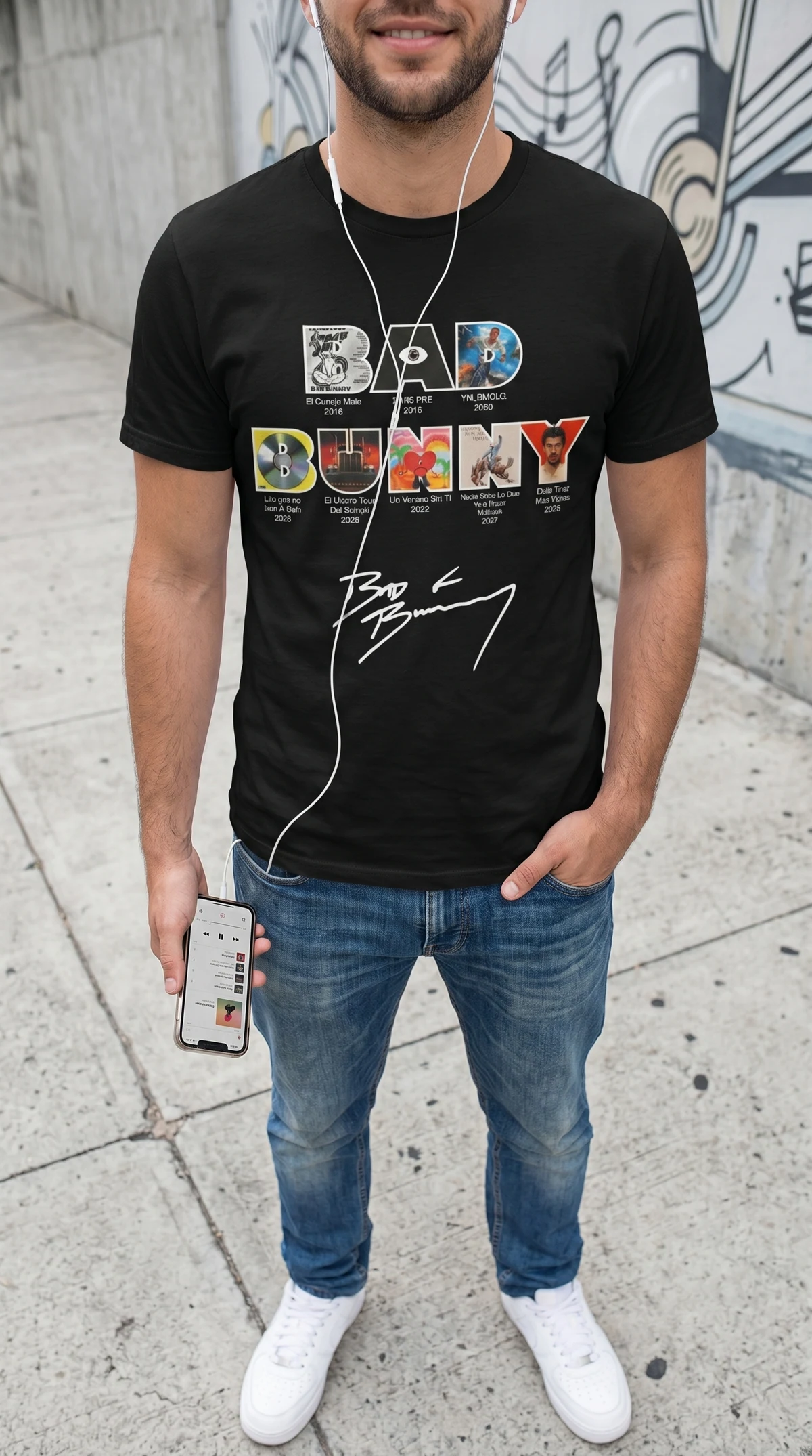 Camiseta Bad Bunny — vista 2 de 2