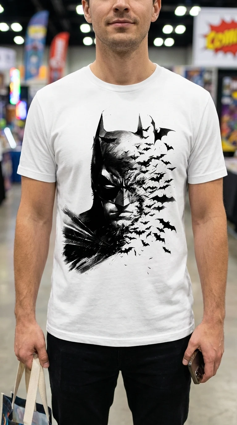 Camiseta Batman Minimalista — vista 2 de 2