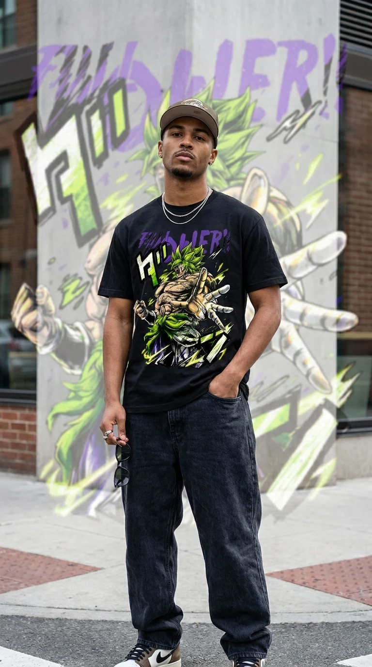 Camiseta Broly Dragon Ball — vista 2 de 2