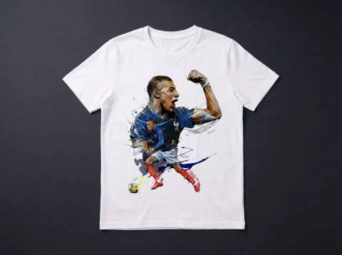 Camiseta Kylian Mbappé — camiseta estampada de Thor Prints