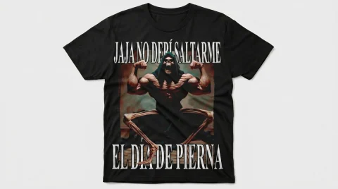 Camiseta Día de Pierna — camiseta estampada de Thor Prints
