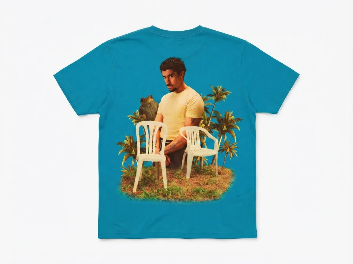 Camiseta estampada tropical — vista 1 de 3