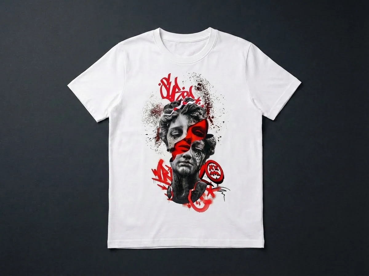 Camiseta gráfica arte urbano — vista 1 de 2