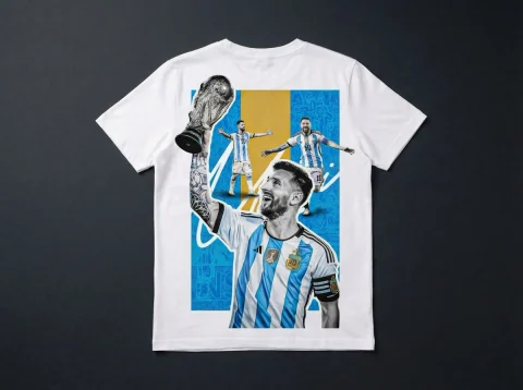 Camiseta Messi Mundial — camiseta estampada de Thor Prints