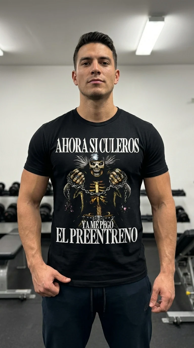 Camiseta Preentreno Esqueleto — vista 2 de 2