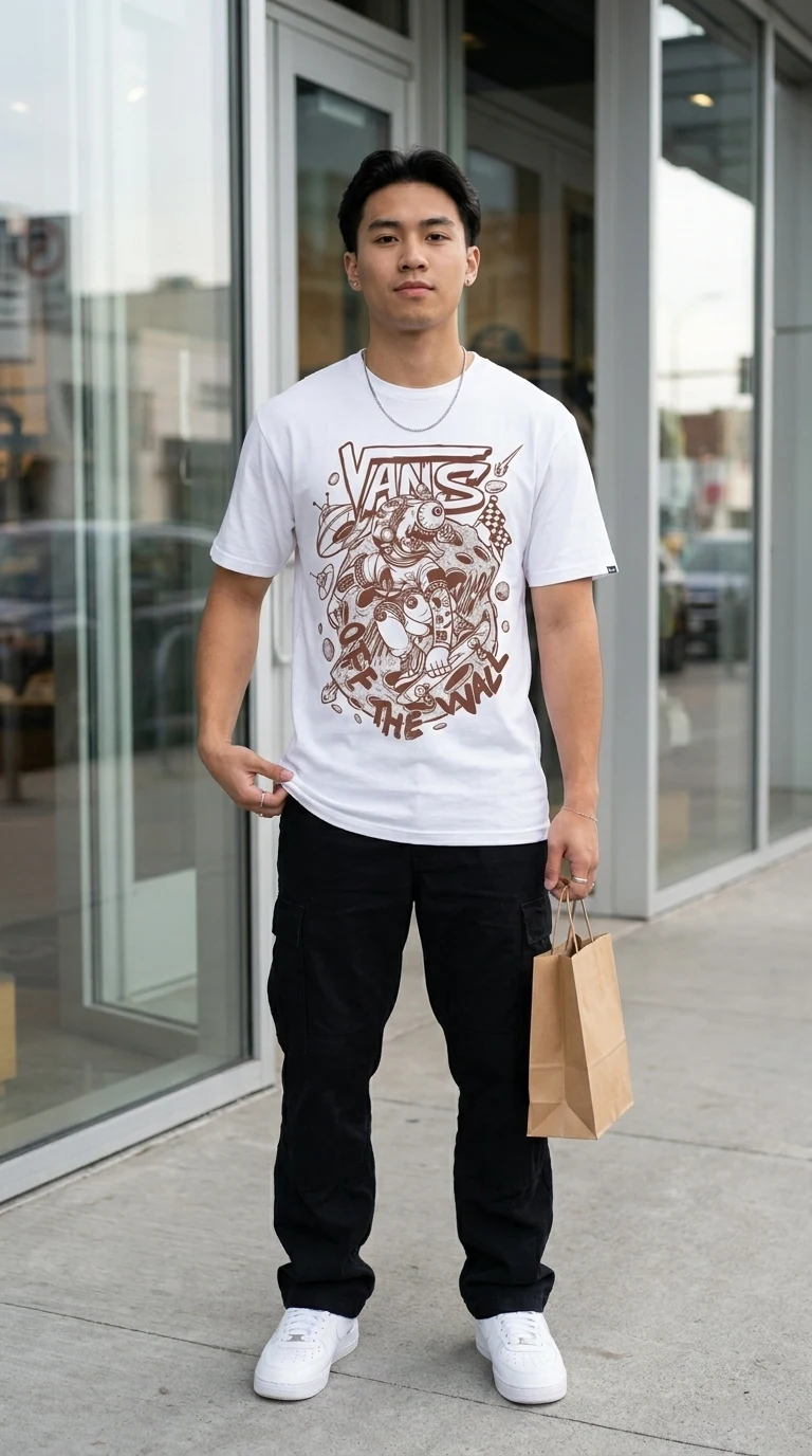 Camiseta Vans Off The Wall — vista 2 de 2