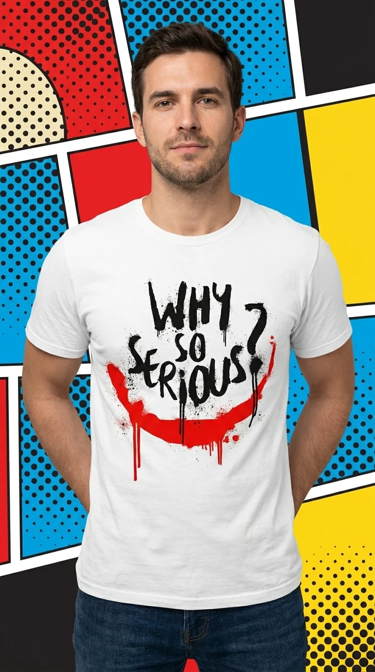 Camiseta Why So Serious — vista 2 de 2